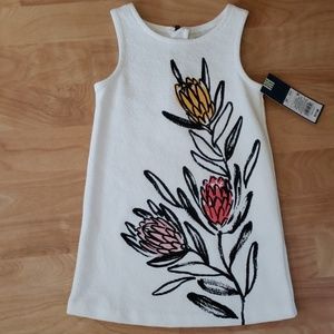 Genuine Kids 2T white floral dress NWT